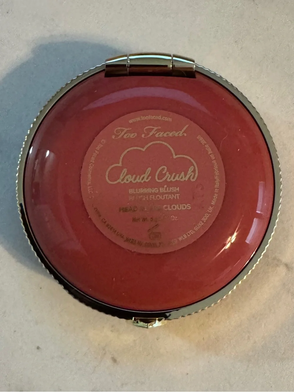 TOO FACED CLOUD CRUSH BLURRING POWDER BLUSH;—HEAD IN THE CLOUDS